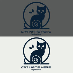 professional cat or pet logo 