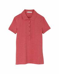 Polo rouge manches courtes