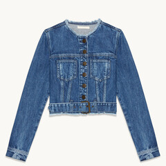 Veste en jean vue de face