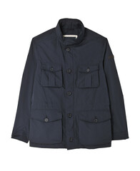 Naklejka premium Veste saharienne bleue vue de face