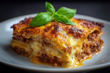 Lasagne Bolognese Ofengericht Pasta Auflauf Italienisches Essen Schichtgericht K&auml;se &uuml;berbacken Hackfleisch Nudelgericht Hausmannskost Familienessen Klassisch Rezept Italienisch Original Hei&szlig;