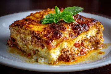 Lasagne Bolognese Ofengericht Pasta Auflauf Italienisches Essen Schichtgericht K&auml;se &uuml;berbacken Hackfleisch Nudelgericht Hausmannskost Familienessen Klassisch Rezept Italienisch Original Hei&szlig;