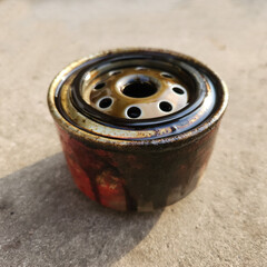 Replace your vehicle part with quality Used oil filter with black oil