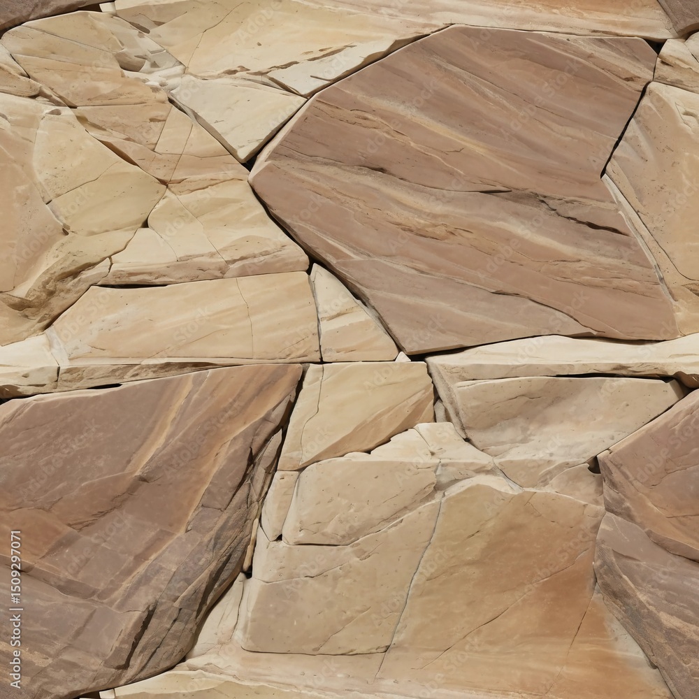 Poster intricate patterns emerge from the warm hues of sandstone, showcasing natures artistry. the textured