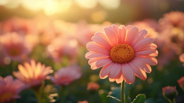 Pink daisy flower