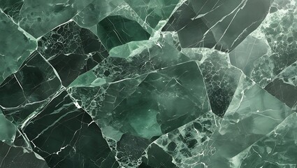 Exquisite Green Marble Texture with Intricate Veins, Seamless Stone Pattern