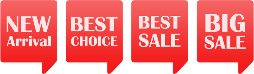 New Arrival & Best Sale Tags | Bold Big Sale Labels for Promotions and Discounts