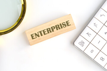 The concept word ENTERPRISE. Success Entrepreneurship Business Startup Technology Internet Network...