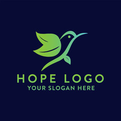 Fototapeta premium hope logo design vector