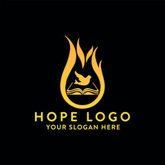 hope logo design vector