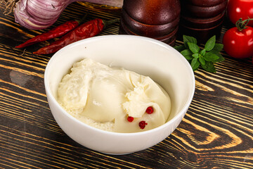 Italian soft young cheese burrata
