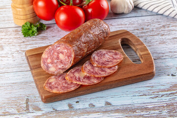Salchichon pork cured sausages with parmesan