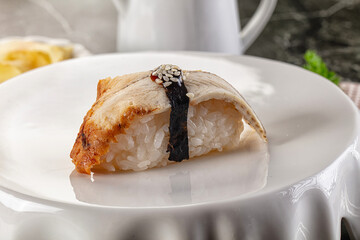 Japanese cuisine - sushi with eel