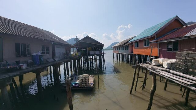 Koh Panyi, the floating village where the Muslim community lives in Thailand.