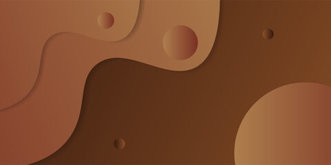 Modern dynamic brown textured background design in 3D style with dark color. EPS10 Vector