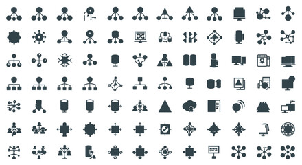 Icon set Perfectly Designed Pictograms Network Icons