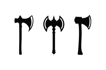 Axe Silhouette vector  bundle  illustration