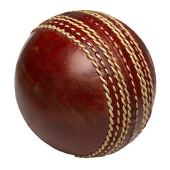 Cricket Ball Isolated on Transparent Background