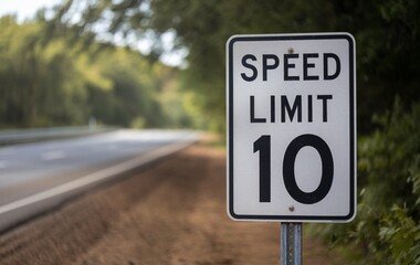 Speed Limit 10 mph Traffic Sign