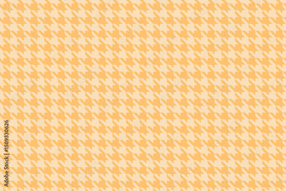 Poster elegant pale orange houndstooth pattern. perfect for textile design, fashion, or website backgrounds