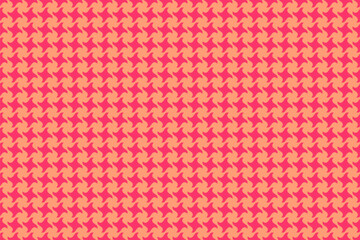 Vibrant coral and peach houndstooth pattern.  Perfect for textile design, fashion, website backgrounds, or any project needing a bold, geometric texture. This repeating motif evokes energy and style.