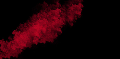 Dense Red Smoke Wave Texture