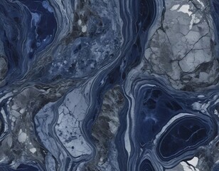 Swirling patterns of indigo and violet dance across a surface adorned with intricate marble texture, revealing natures artistry in mineral form and captivating viewers with depth Generative AI