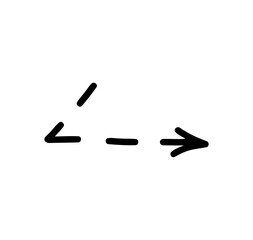 arrow right dashed vector	
