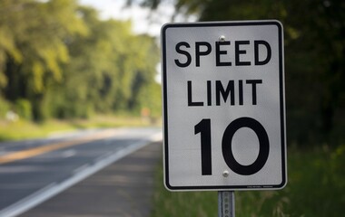 Speed Limit 10 mph Traffic Sign
