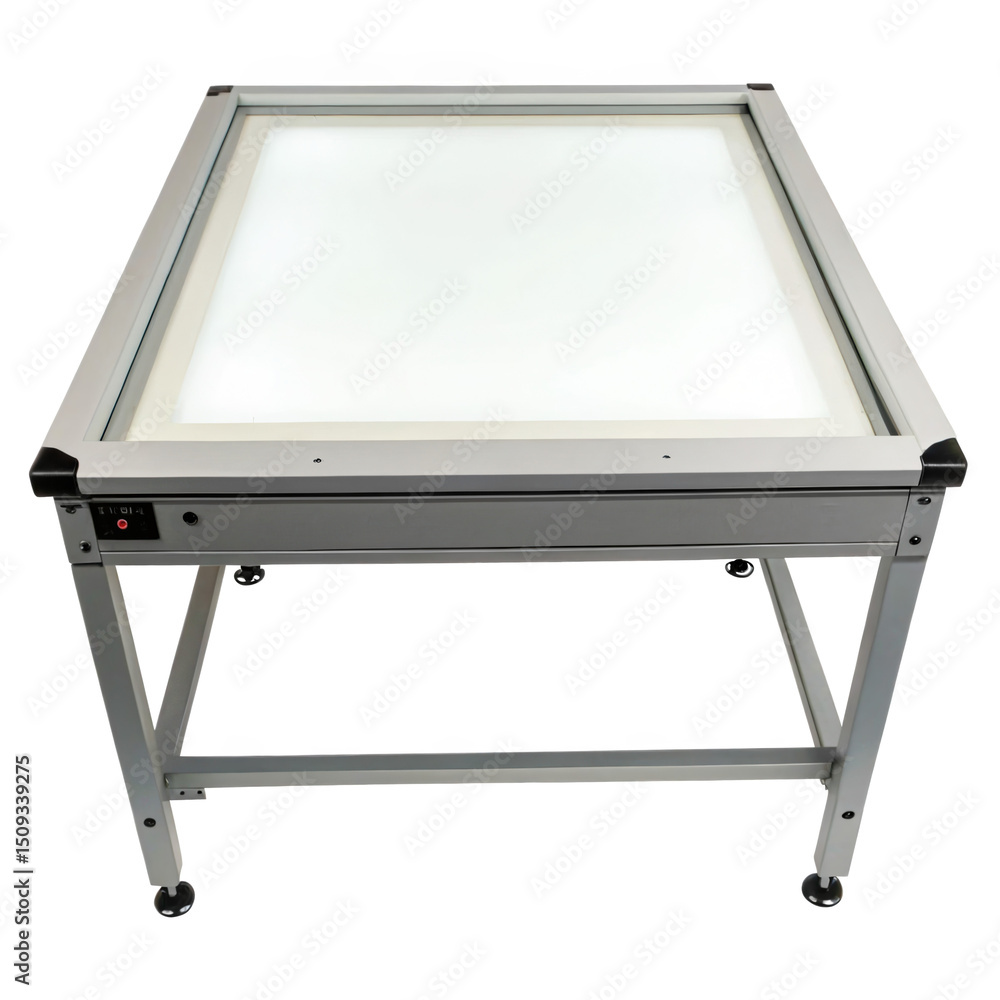Poster professional light table featuring a bright illuminated surface for examining negatives and transpar