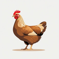 Fototapeta premium rooster isolated on white background