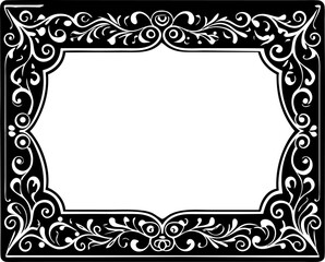 Rectangular Gold Vertical European ornament frame. A4 format. European gold pattern frame, ornament, border of Greece