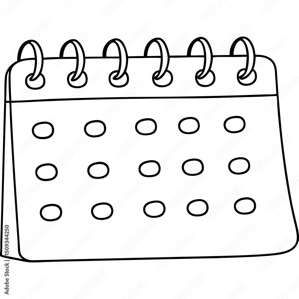 Poster simple desk calendar design for planning and scheduling. this blank calendar template is perfect for
