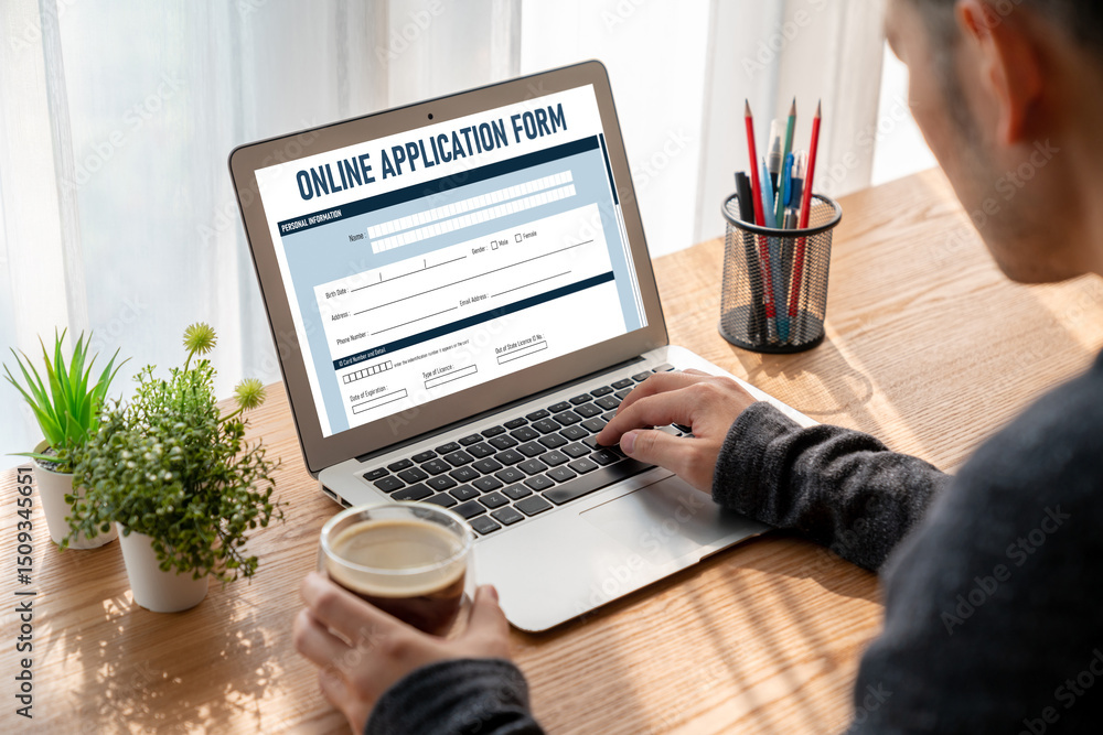 Poster online application form for modish registration on the internet website