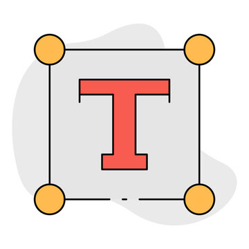 Bounding box single icon vector illustration