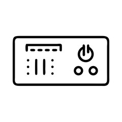 Simple thermal control panel, for interface design