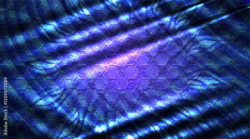 Poster luxury hexagonal shapes pattern background