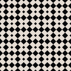 Seamless black and white mid century modern geometric pattern for backgrounds, fabric design, home decor.	
