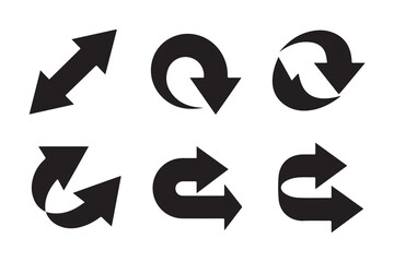 A diverse collection of vector arrow icons and pointer symbols for web design, indicating direction and business concepts