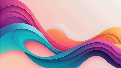 Abstract flowing wave design with gradient colors. Ideal for backgrounds, banners, and creative projects. Features smooth curves, modern style, and visual appeal13
