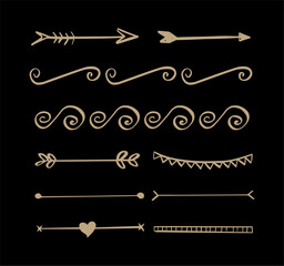 Golden Flourishes Ornaments and Frames