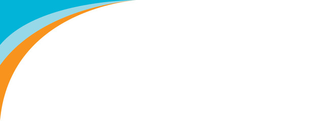 Abstract Blue and Orange Wavy Curve Vector Elements