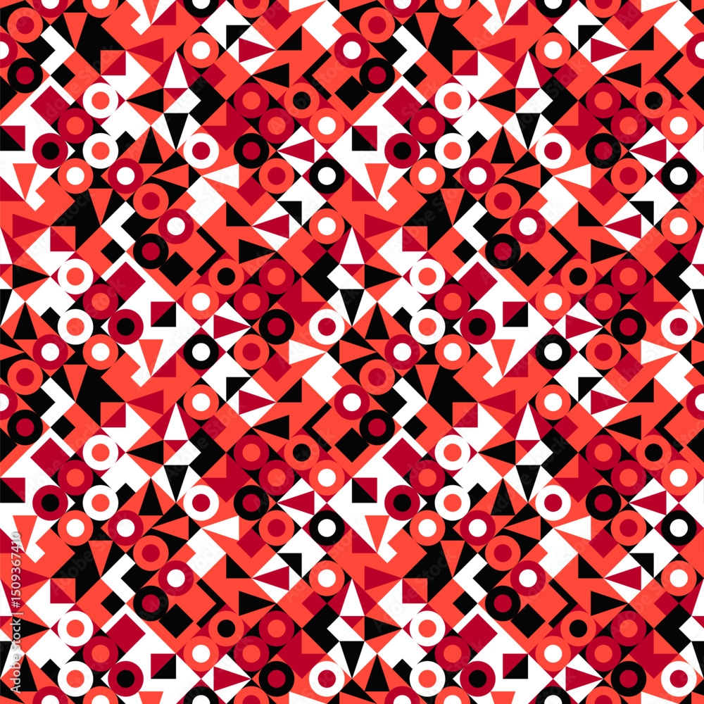 Poster abstract seamless geometric diagonal mosaic pattern background - repetitive vector graphic design