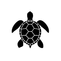 Fototapeta premium Turtle silhouette animal icon design vector illustration