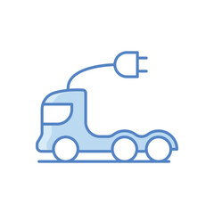 Electric Truck Icon vector