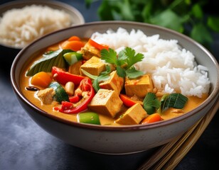 Veganes Thai-Curry mit Kokosmilch und Gem&uuml;se
