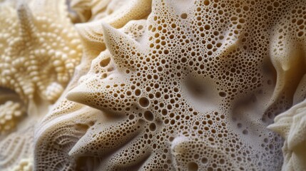 Abstract close-up view of a textured surface.