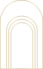 Minimalistic Gold Arch