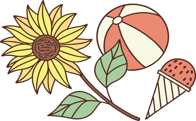 illustration of a sunflower