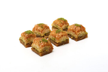 白バックのトルコのお菓子バクラヴァ